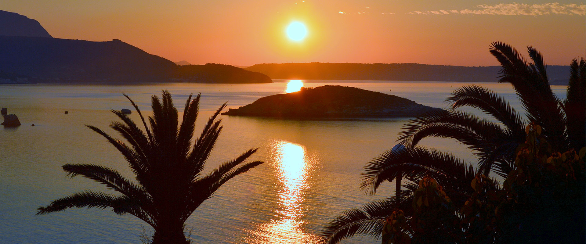 Almyrida Sunset from our apartment Manos Apartment